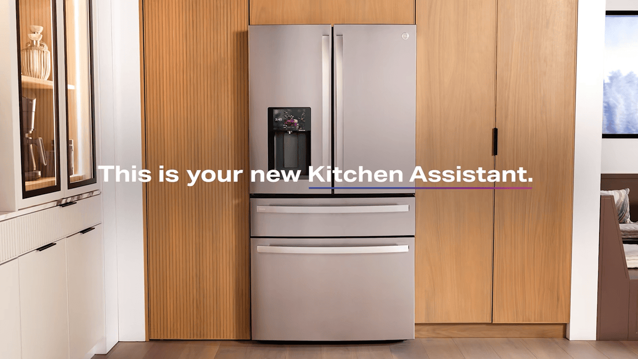 The widgets on the GE Kitchen Assistant display